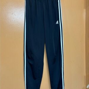 Adidas Kids Black Sweatpants with White Accents